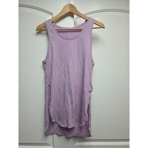 Womens Lululemon Long Tank Slit Purple Size 2 4